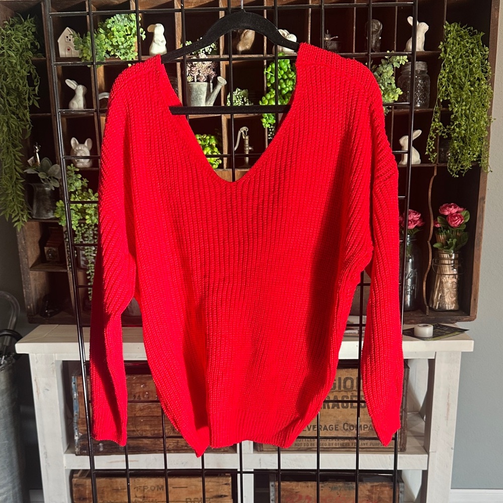 Vibrant Red Women's Sweater